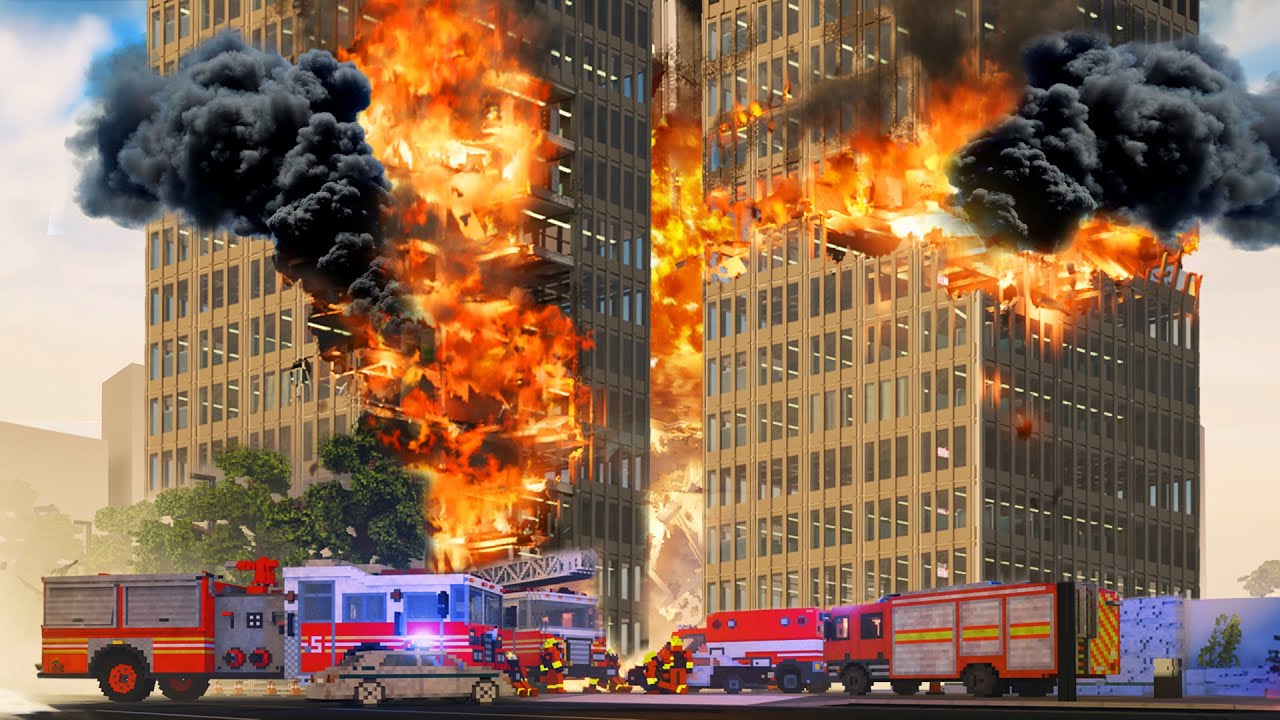 Realistic FIRE Destruction/Survival 2 😱 Teardown
