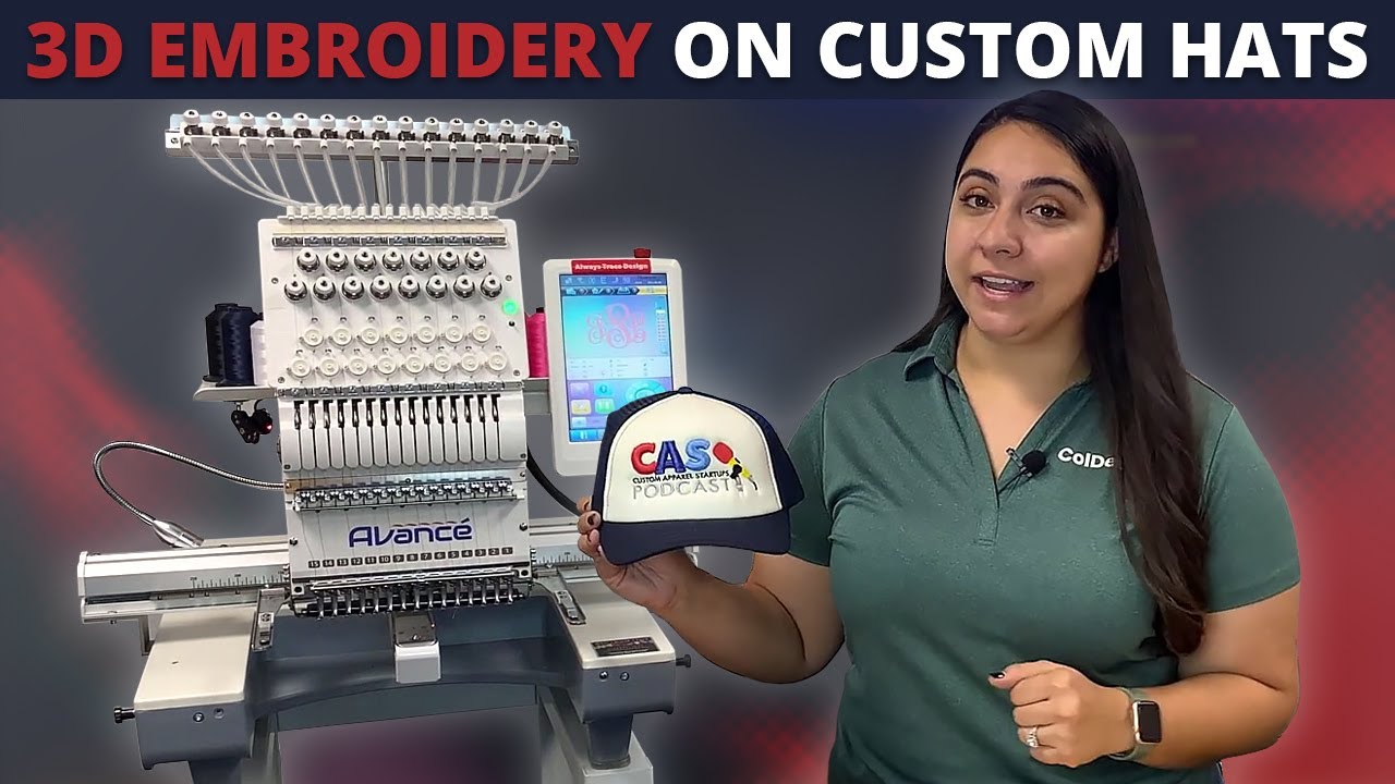 3D Embroidery on Custom Hats | Avancé 1501C