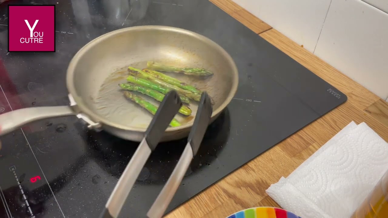 Cocina Cutre - Como usar las sartenes de acero inoxidable, verdura y huevos fritos ( 1 )