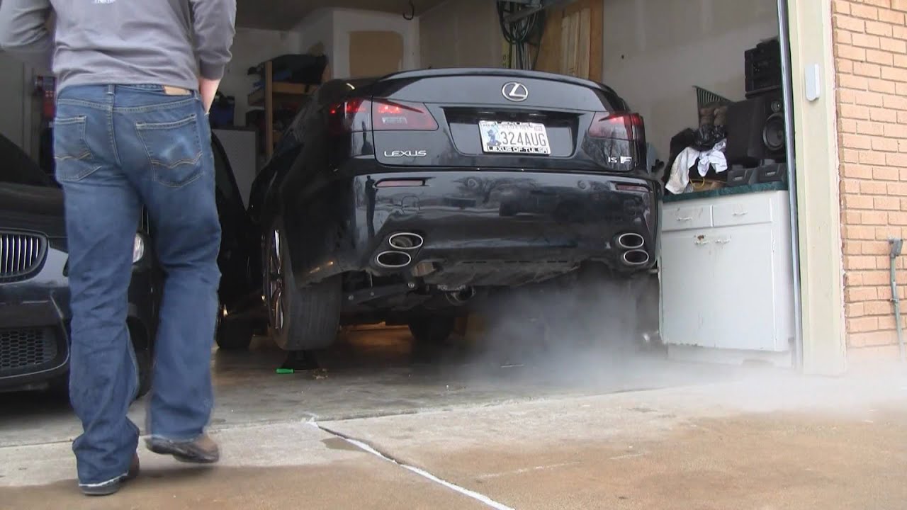 2008 Lexus IS-F Stock and Borla Axle-Back Exhaust