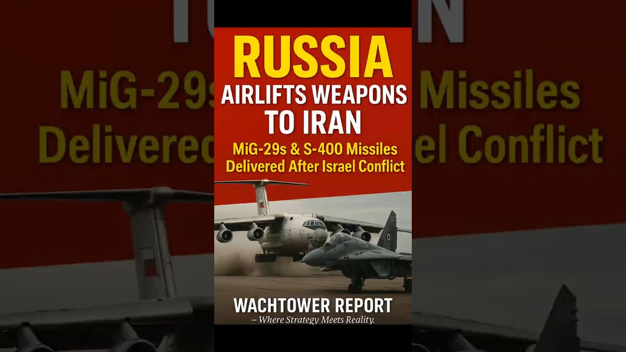 Russia Airlifts Weapons to Iran | MiG-29s & S-400 Missiles Delivered After Israel Conflict