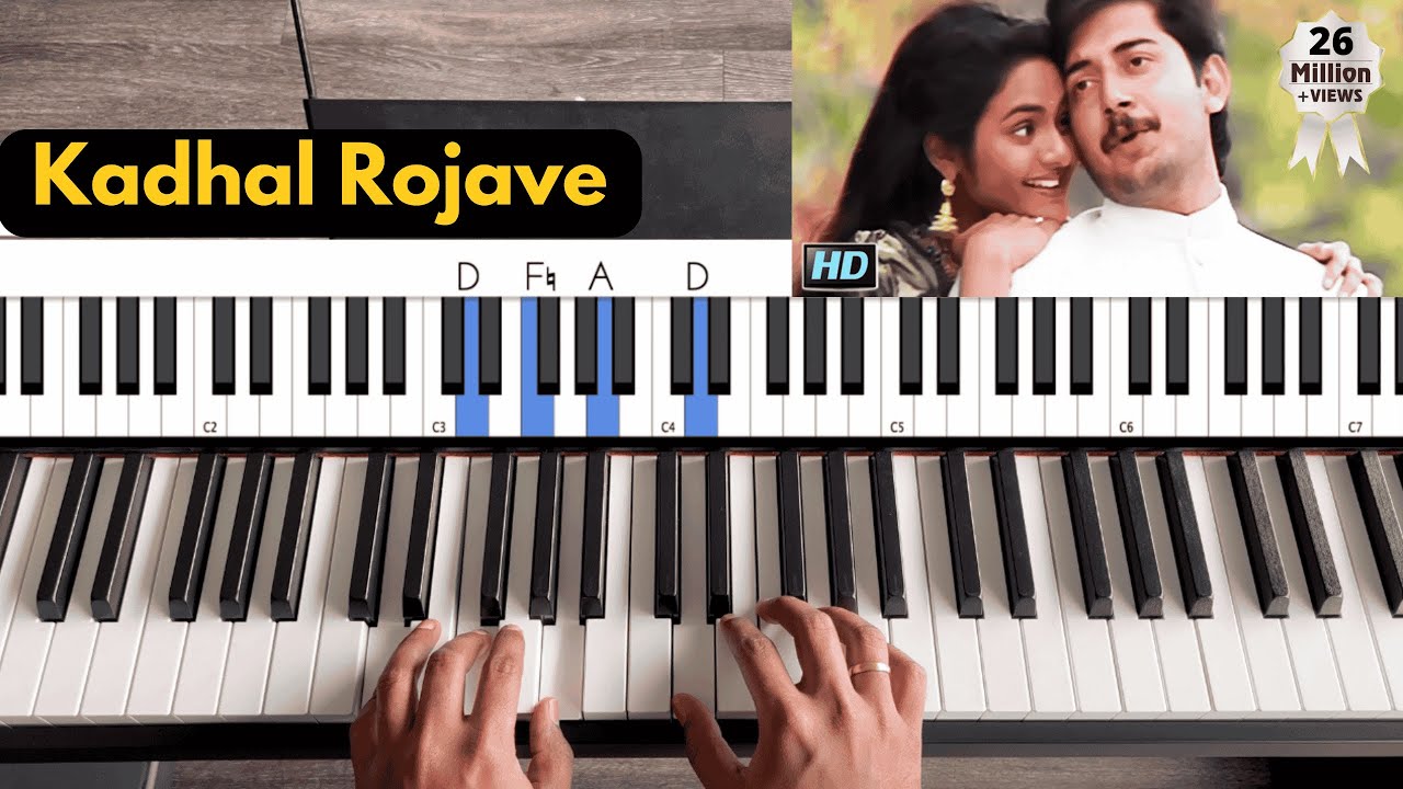 Kadhal Rojave | Beginner-friendly Piano Tutorial