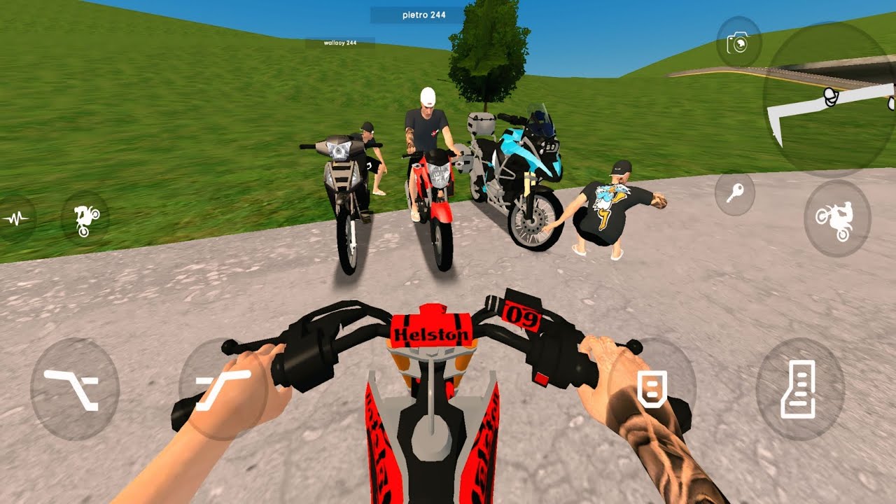Jogando o novo jogo de motos online para celulares (Rodograu) Big open world City gameplay Ep.94