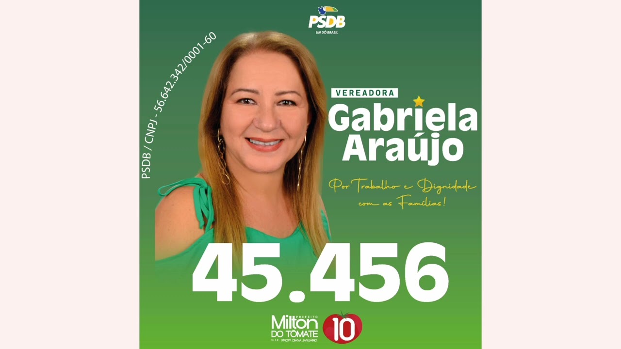 Jingle Gabriela Ara&uacute;jo 45456 Vereadora