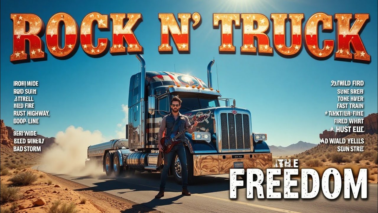 Rock N Truck Mix 2025 – Dust & Chrome Highway Run Rock Country #RoadTripRock #RockCountrySound