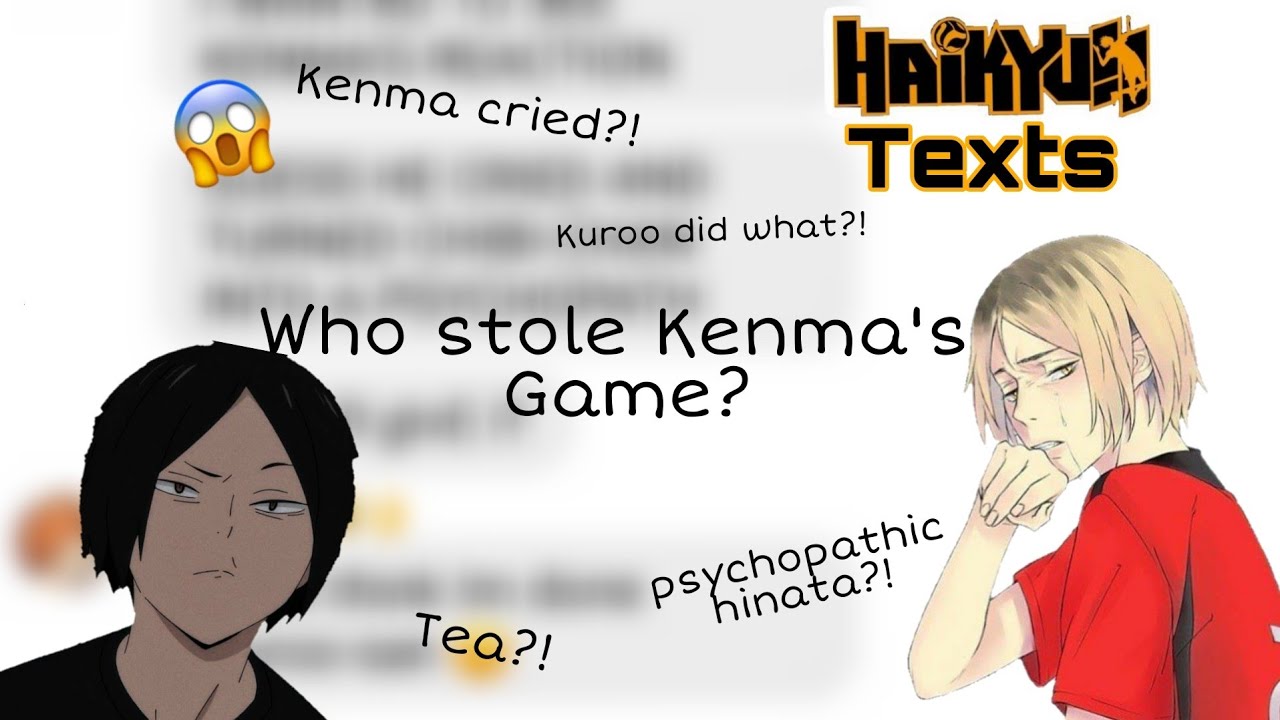 Haikyuu Groupchat - Who stole Kenma's Game? + Psychopathic Hinata