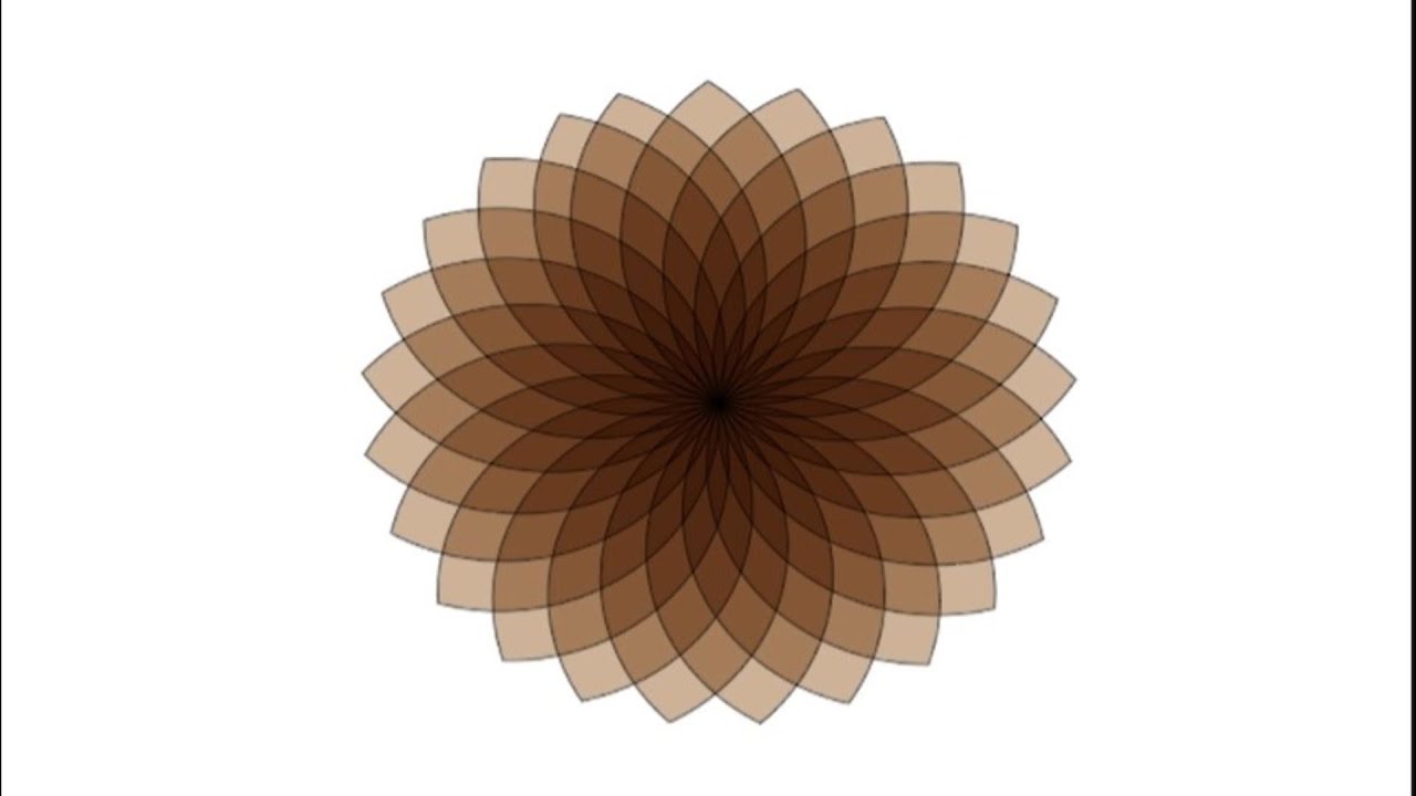 Geometric Mandala Flower Pattern | Abstract Petal Design | Design Lab