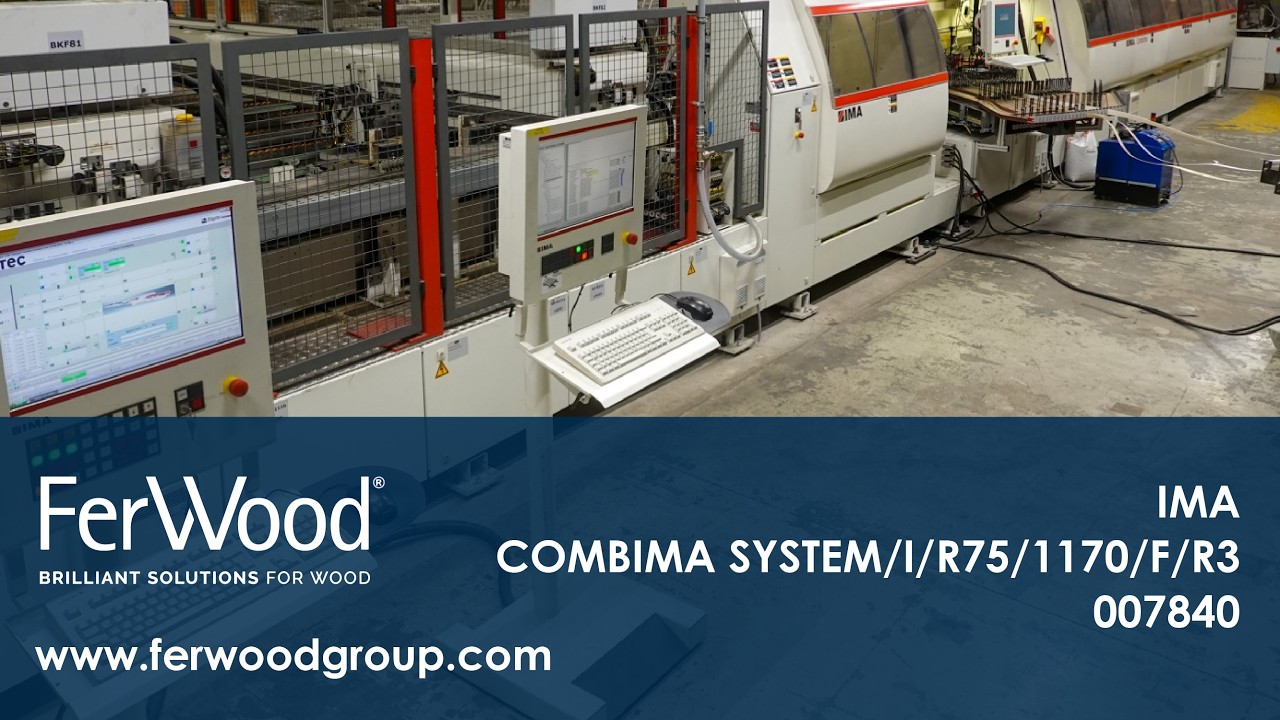 Bordatrice singola in azione - IMA - COMBIMA SYSTEM/I/R75/1170/F/R3 - Ferwood Group - 007840