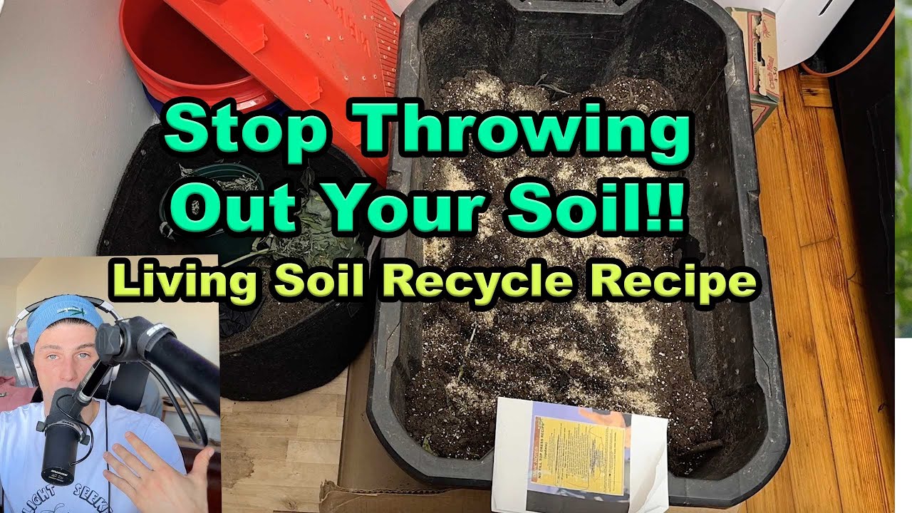 How To Recycle Living Soil With Full Recipe! Stop Throwing Out Your Soil!