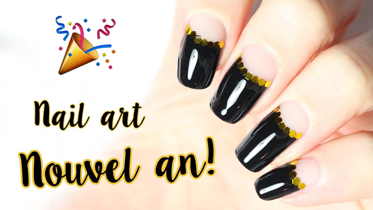 🎉 Un nail art facile et rapide pour le Nouvel an!