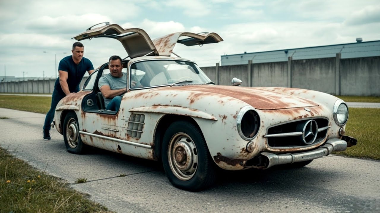 ASMR Car Restoration|Full Rebuild of Silver MercedesBenz300SL Gullwing1955from Abandoned to Pristine