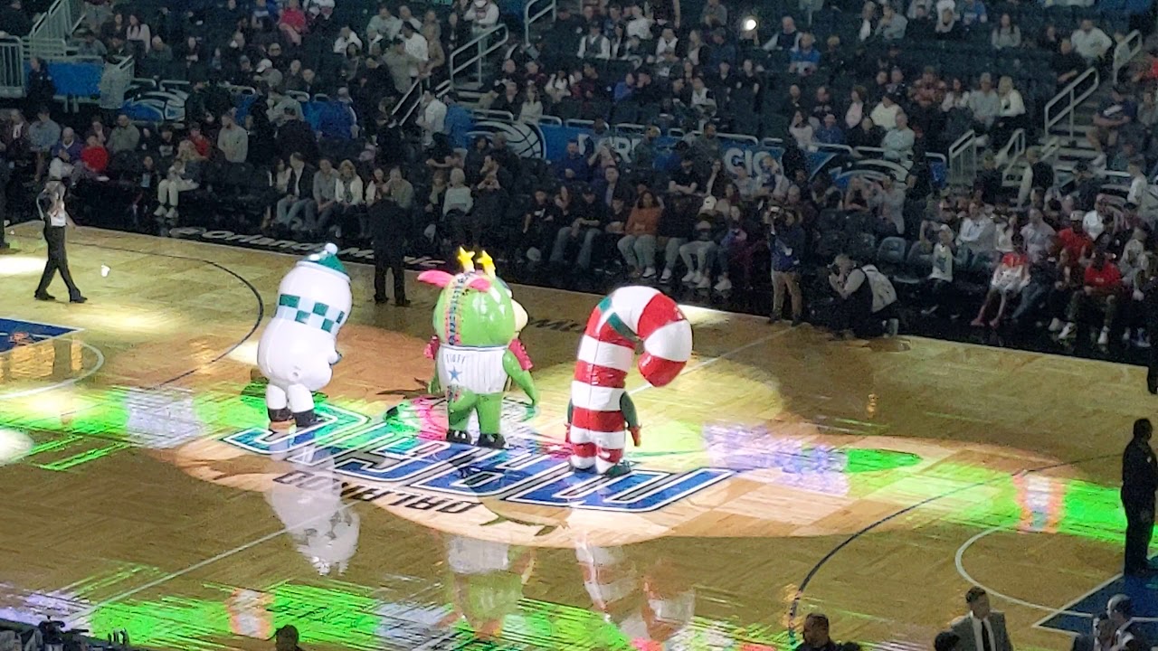 12/23/2018 Orlando Magic vs Miami Heat - Time Out Mascot Christmas Dance