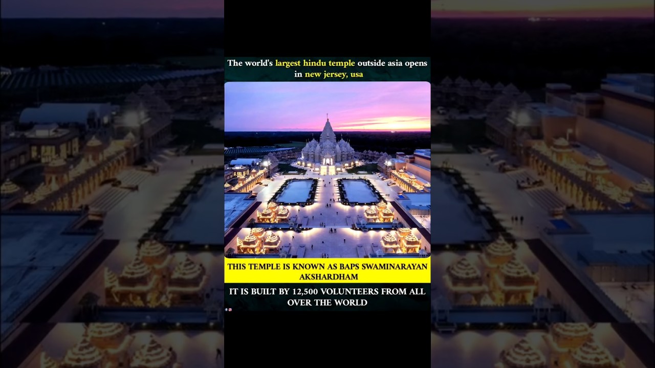 Inside the World&rsquo;s Largest Hindu Temple in the USA #short