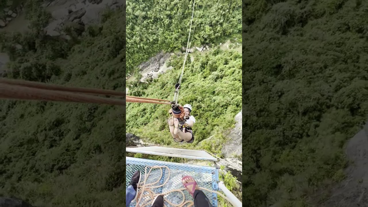 The Plunge. 200m high, 300m swing. Bohol, Philippines. 