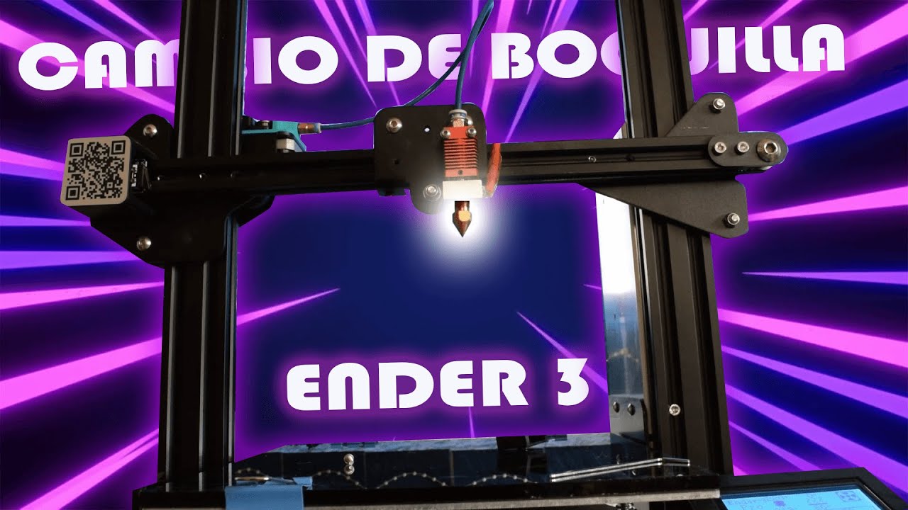 Cómo cambiar la boquilla de tu impresora 3D Ender 3//Ender 3 pro (extrusor mk 8)