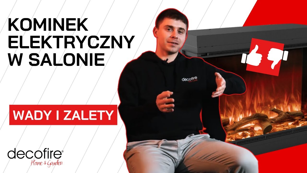 ⭐Kominek elektryczny w salonie – wady i zalety | DECOFIRE