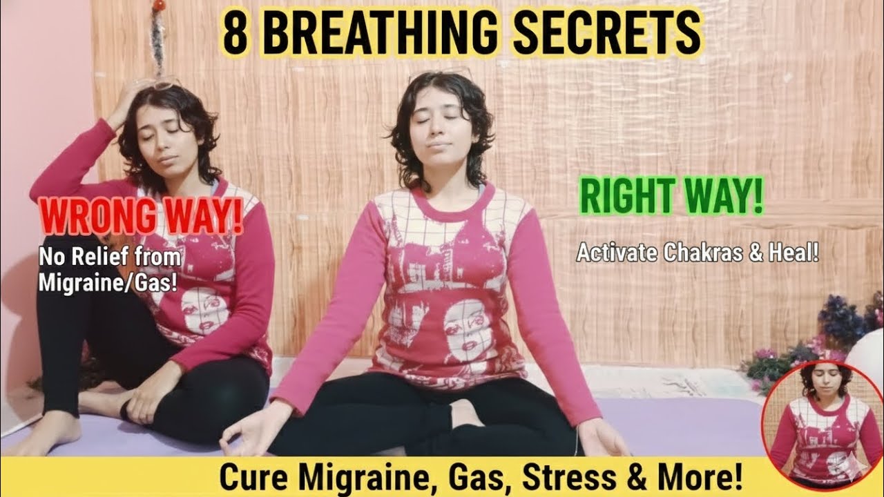 8 Gupt Breathing Secrets: माइग्रेन ,गैस और Stress से 100% Mukti! ✅ High & Low BP Special Masterclass