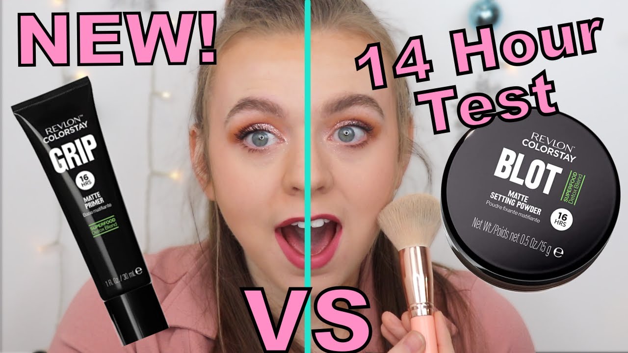 NEW Revlon ColorStay Grip Primer And ColorStay Blot Face Powder! | Best Makeup For Oily Skin?!