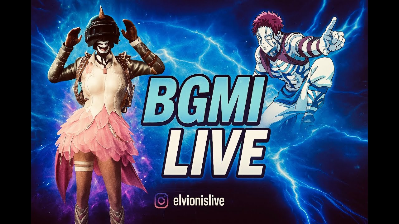 elvionislive||Bgmi Rush gameplay on live stream! 