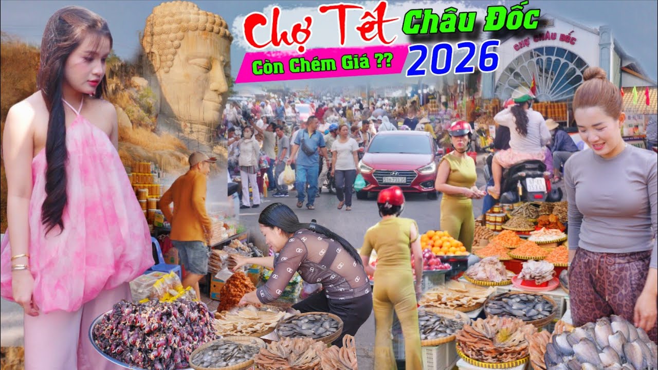 Quá đông mùng 3 tết còn chặt chém giá du lịch chợ châu đốc an giang không?