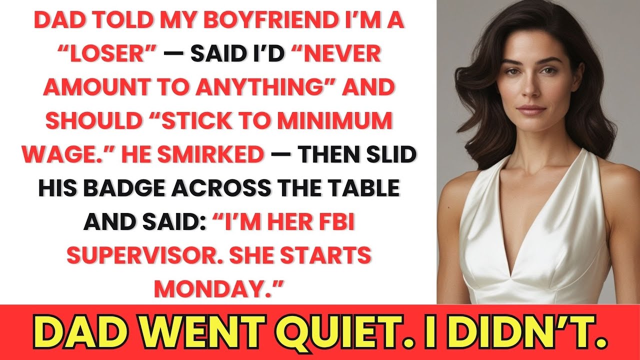 Dad Told My Boyfriend I'm a 'Loser'—My Boyfriend Is the FBI Agent Who Hired Me