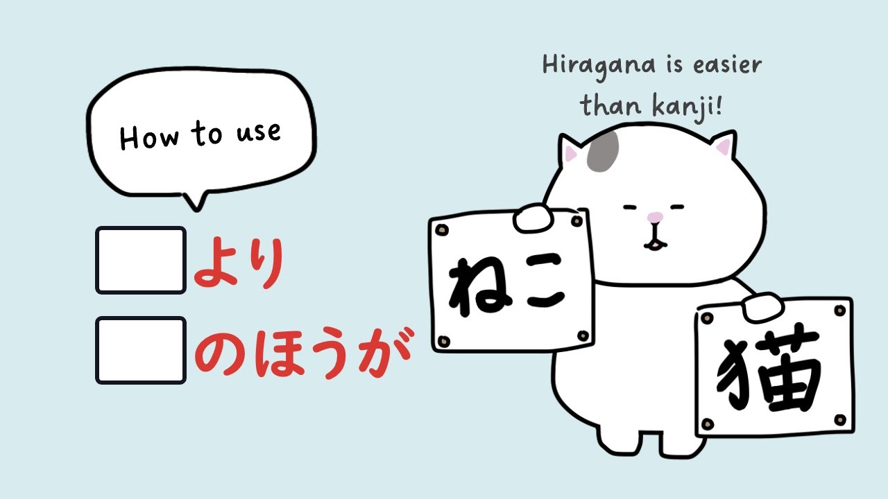 [GENKI Lesson 10] Comparison Between Two Items - A is more ... than B / Which is more ...?