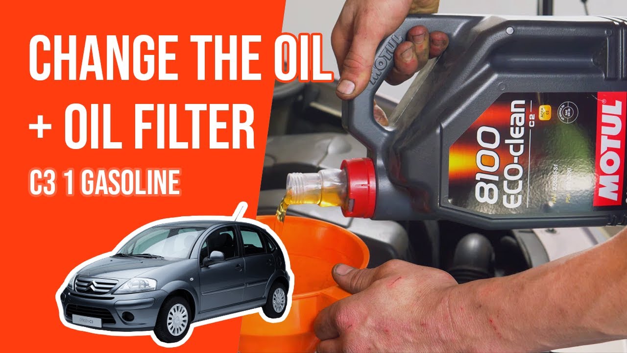 Change the oil and the oil filter CITROEN C3 mk1 1.1i🛢