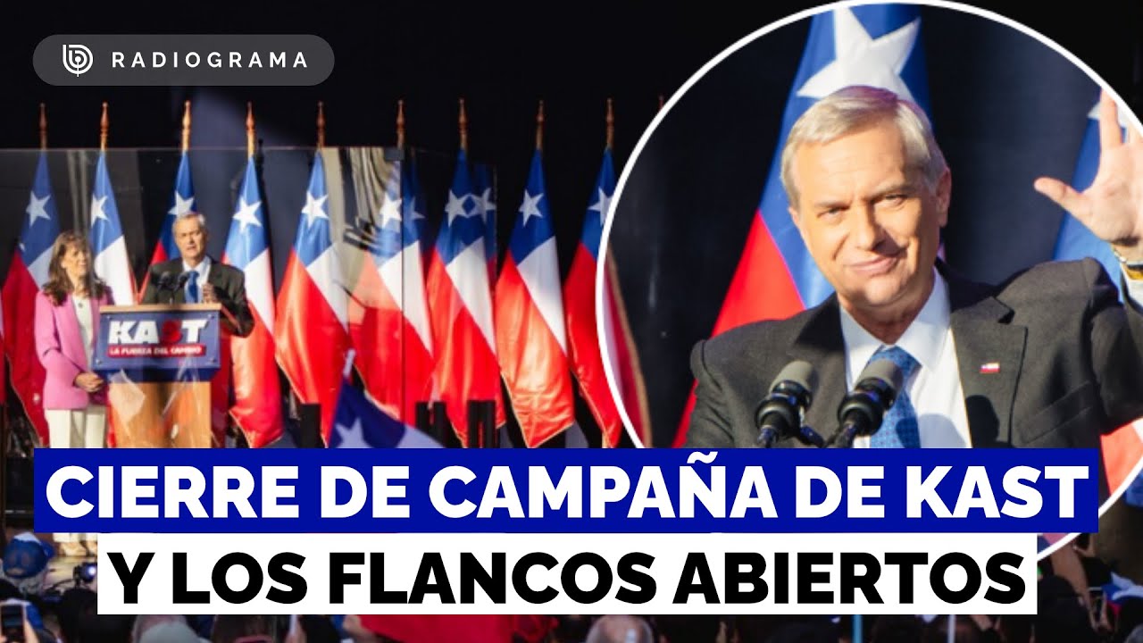 El cierre de campa&ntilde;a de Kast en medio de flancos abiertos y la unidad de la derecha