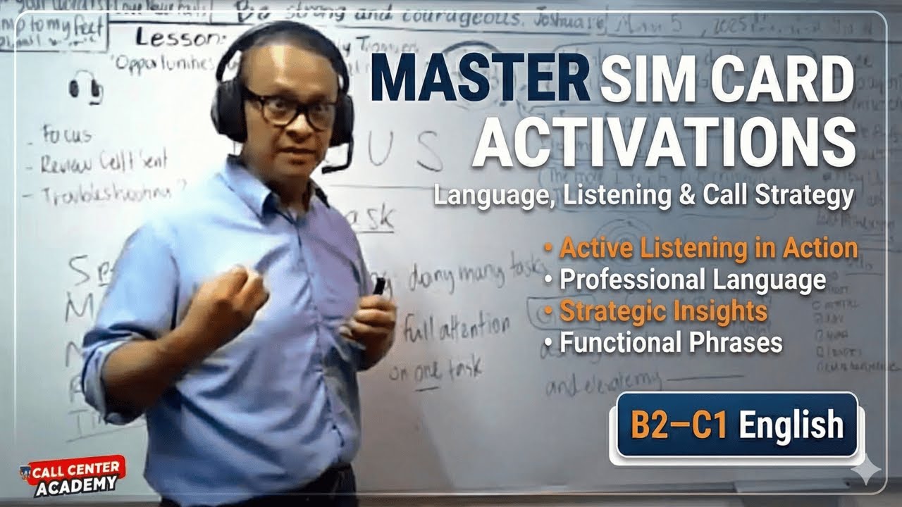 B2-C1 English Master SIM Card Activations | Language, Listening & Call Strategy 📱
