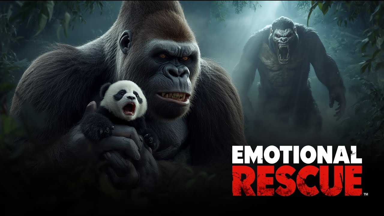 King Kong Protects Baby Panda | Emotional Epic Cinematic Story | Jungle Rescue Adventure