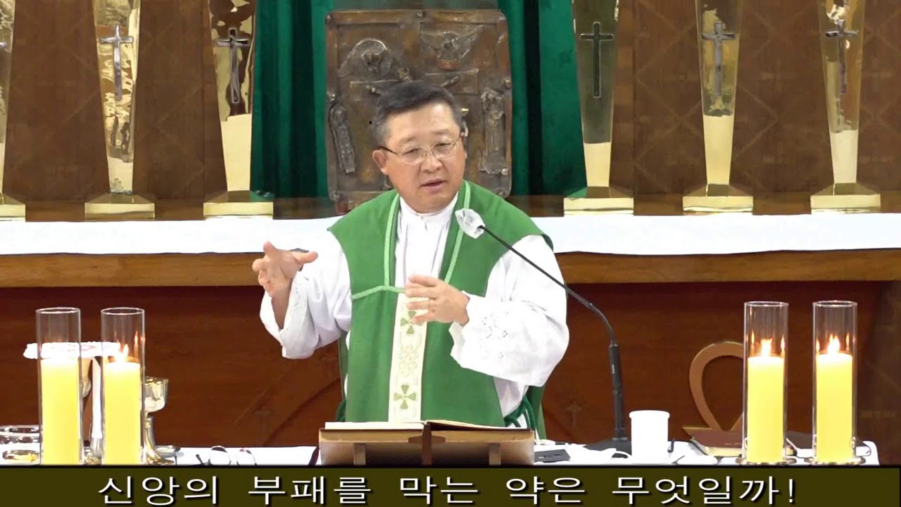 김웅열신부 강론(2020/08/16  신앙의 부패를 막는 약이 무엇일까!)