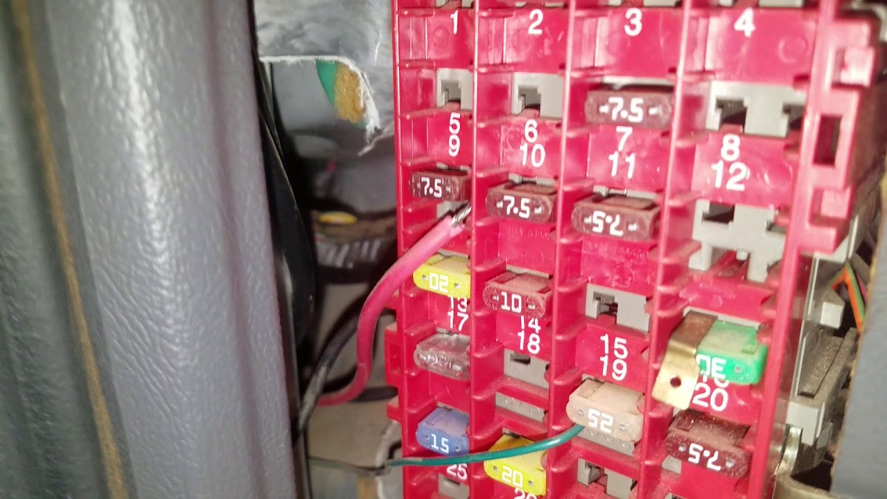 Ford Ranger Cigarette Lighter Fuse location