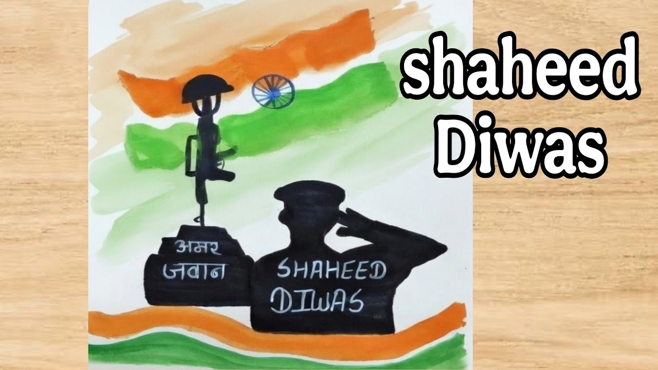 Martyrs Day poster drawing step by step/Shaheed Diwas drawing/How to draw Vijay diwas