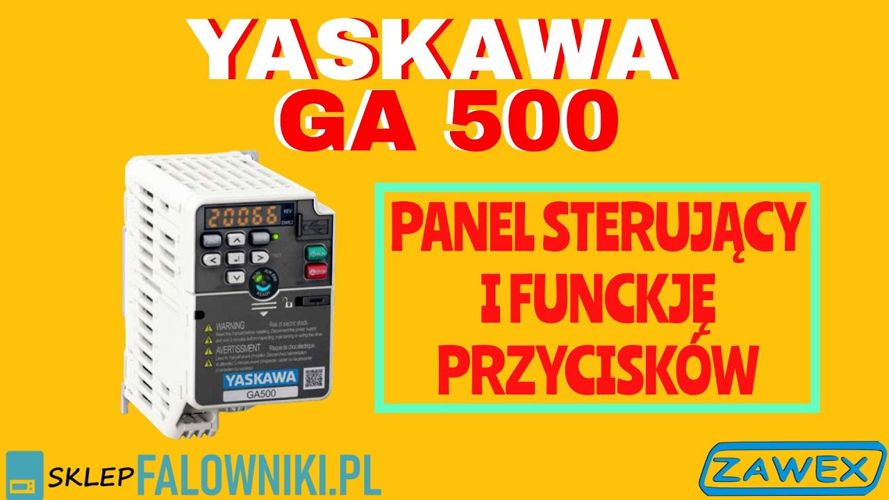 Falowniki Yaskawa GA500 panel sterujący i funkcje przycisków - sklepfalowniki.pl