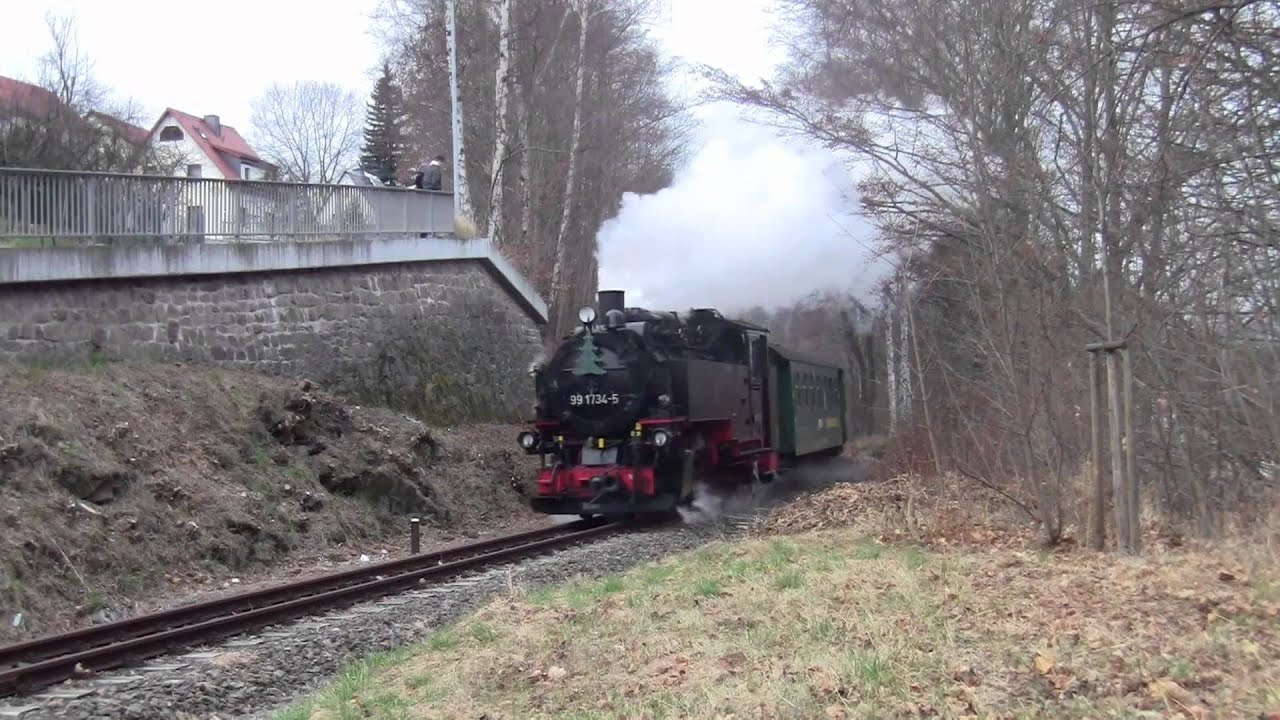 Dampfzüge zwischen Obercarsdorf und Schmiedeberg