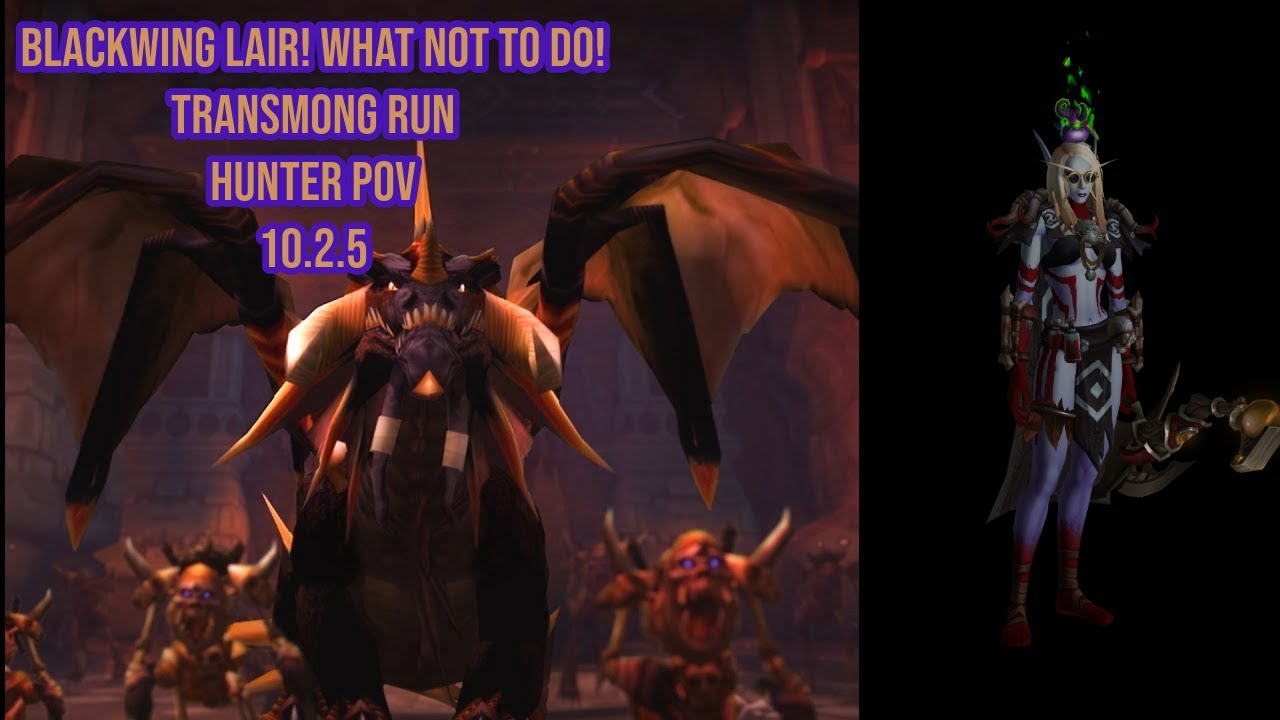 How not to do Black Wing Lair! Transmog Farm! 10.2.5