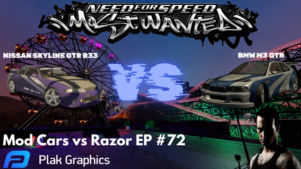 Nissan Skyline GT-R (R33) VS BMW M3 GTR & Final Pursuit | NFS Most Wanted - Plak Graphics