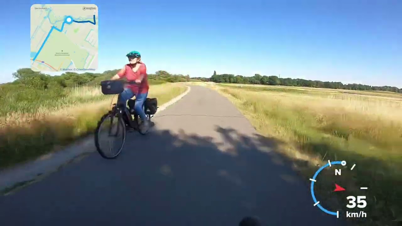 Fahrt durch das Hollerland in Bremen (Stromer ST3)