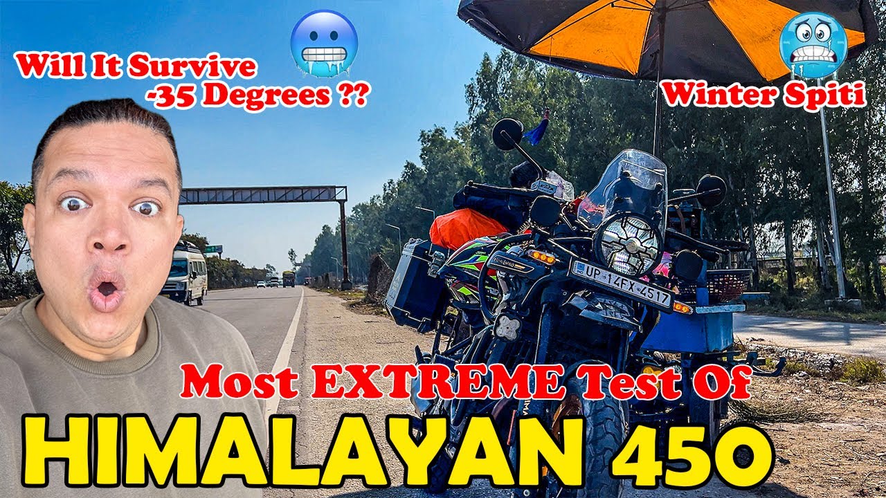 Can Himalayan 450 survive in -32&deg;C 🥶🥶| Solo Winter Spiti Ride Begins 😍🤞
