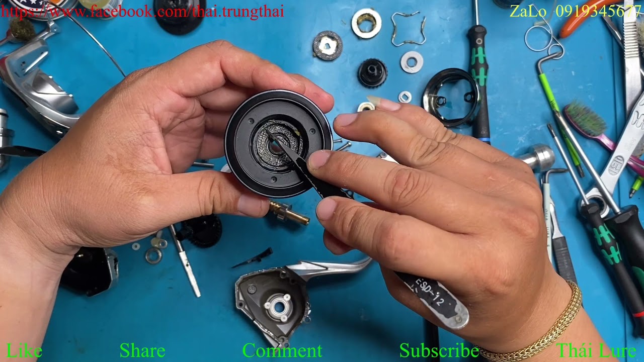 Vệ sinh bảo dưỡng Shimano Stradic C5000Hg