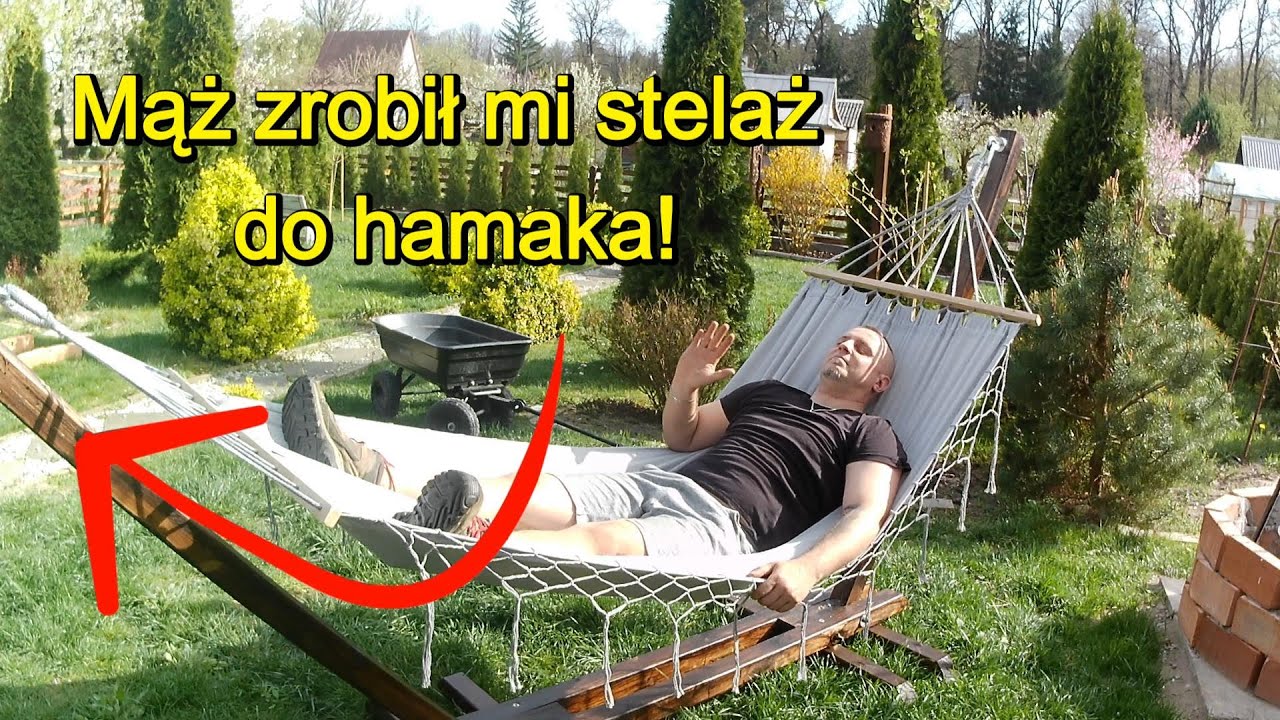 Mąż zrobił mi stelaż na hamak! Drewniany stelaż na hamak na każdą kieszeń!