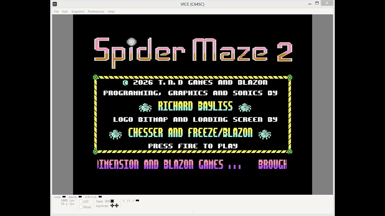Spider Maze 2 - Commodore 64