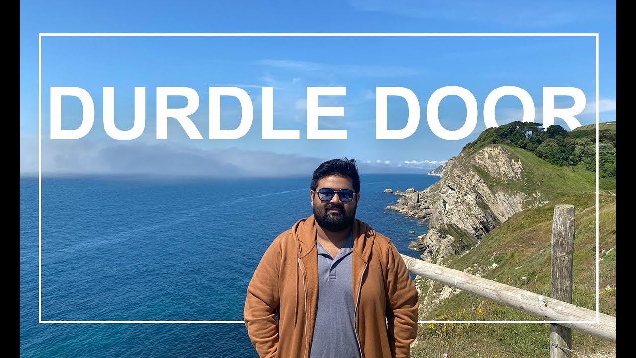 Exploring Durdle Door, Jurassic Coast in Dorset, England.