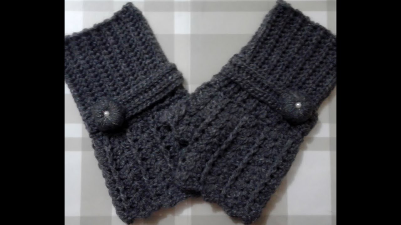Guantes tejidos a Crochet para adultos