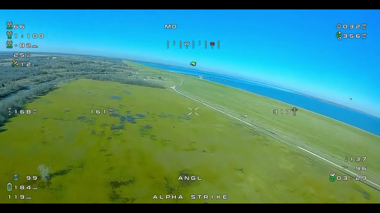Zohd Alpha Strike 6s third flight and crash 176MPH