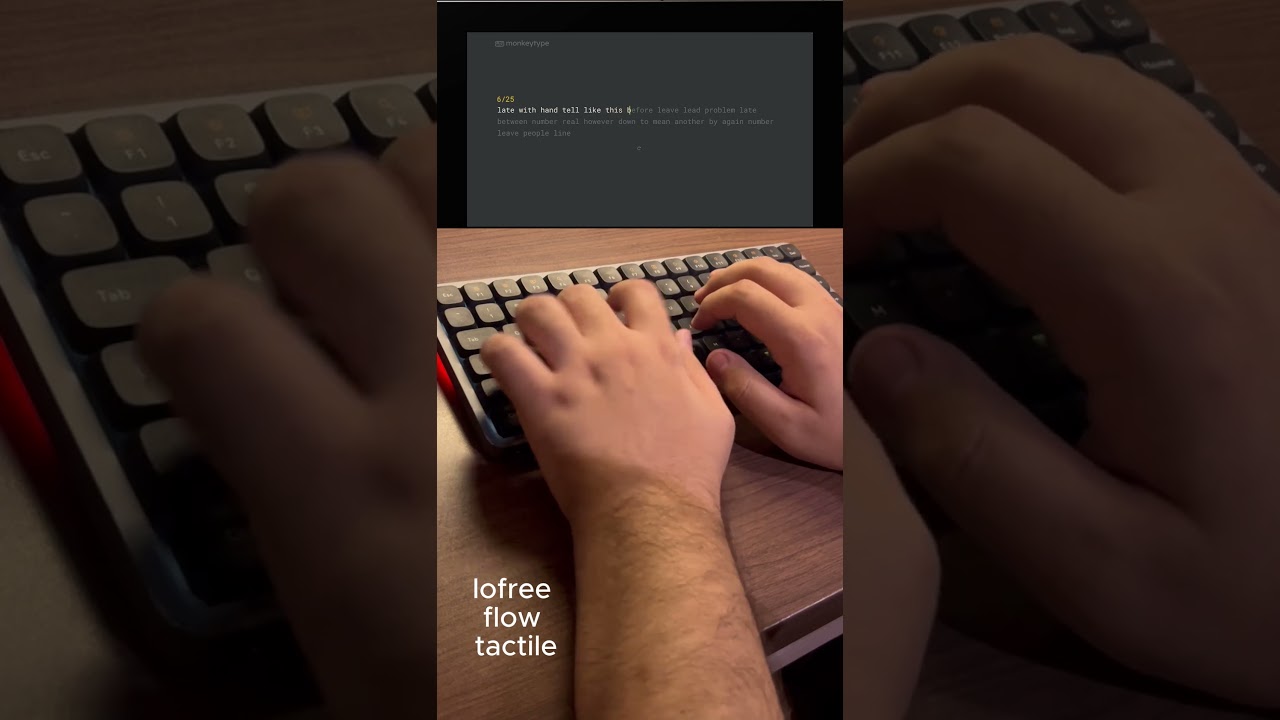 "Typing Test on Lofree Flow – 115 WPM"  