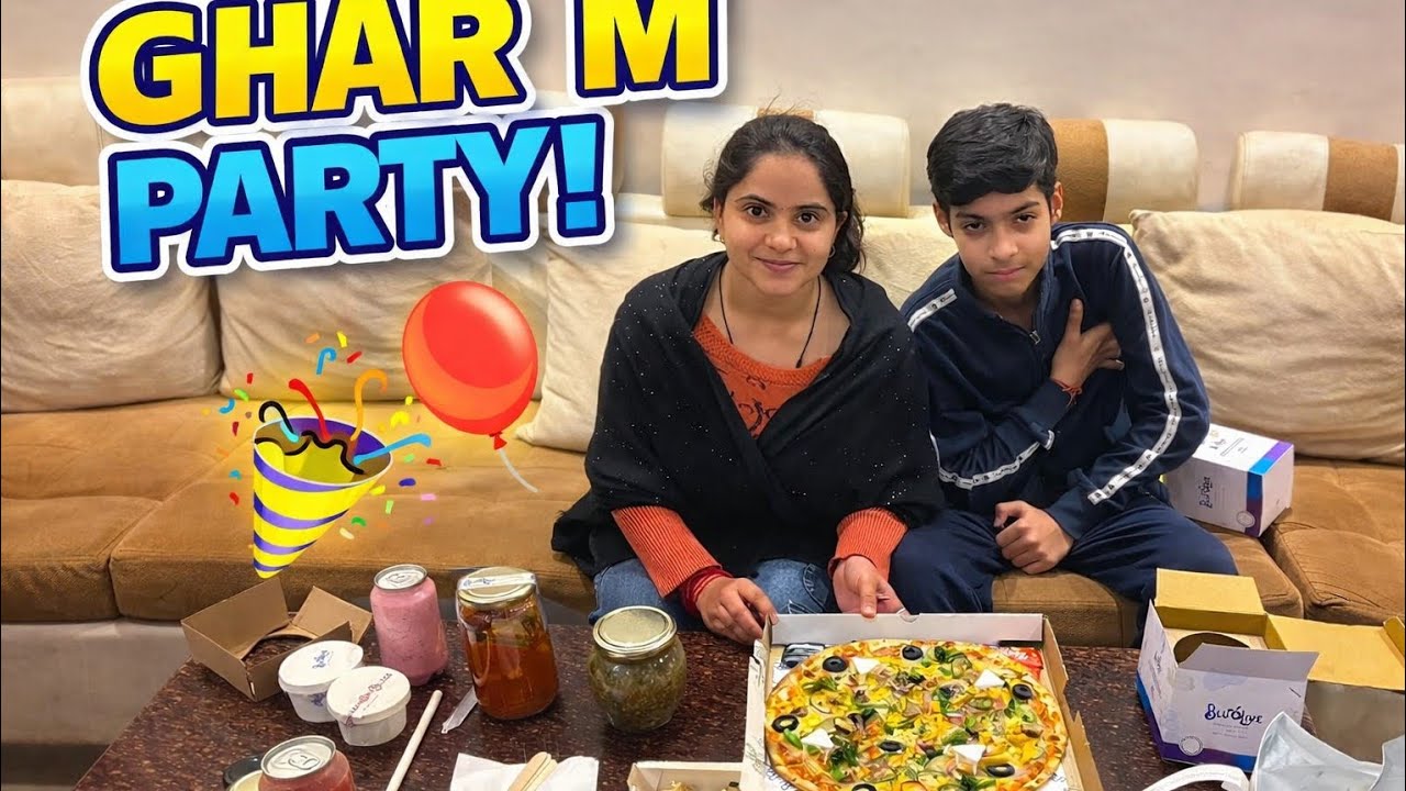 Ghar m party🎉🎊 #dailyvlog #emotions #comedy #funny #jammuvlogs #trending 