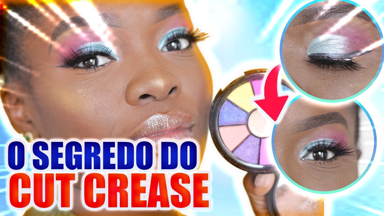 CUT CREASE COLORIDO PARA PELE NEGRA - JULIANA LUZIE