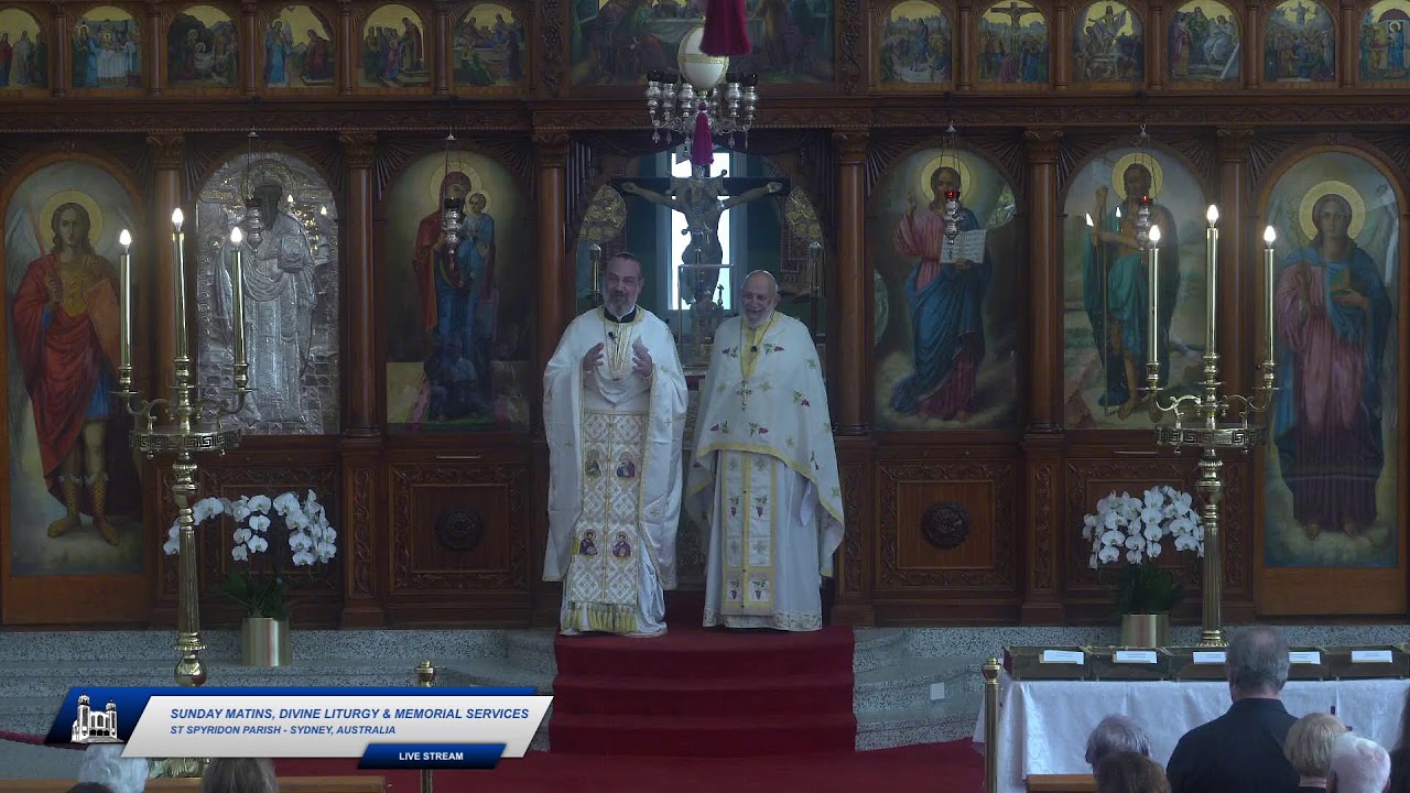 Sunday Matins, Divine Liturgy & Memorial Services - 22nd February 2026 - St Spyridon, Sydney