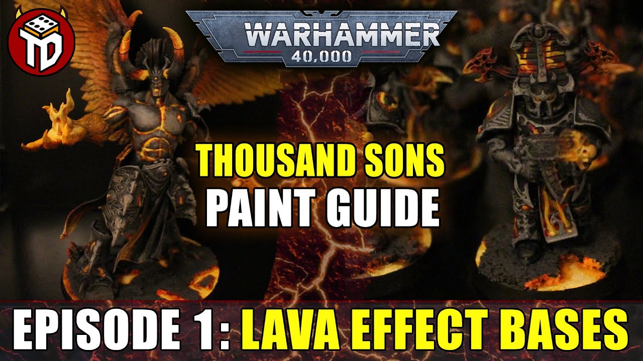Warhammer 40k - Thousand Sons Paint Guide - Lava Effect Episode 1 - Lava Bases